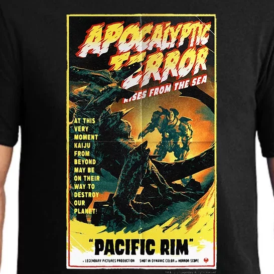 Pacific Rim – Apocalyptic Terror Rises Retro Poster Pajama Set