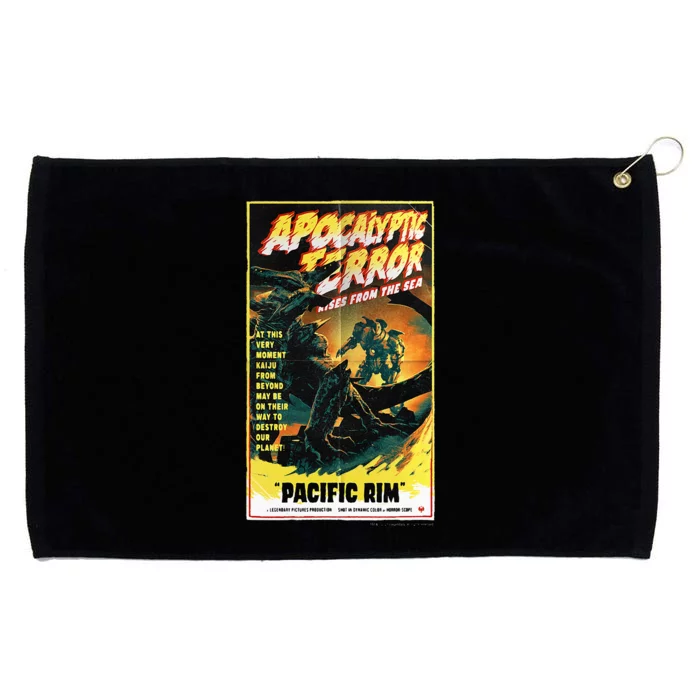 Pacific Rim – Apocalyptic Terror Rises Retro Poster Grommeted Golf Towel