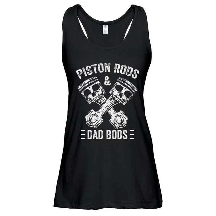 Piston Rods And Dad Bods Diesel Car Mechanic Garage Auto Ladies Essential Flowy Tank