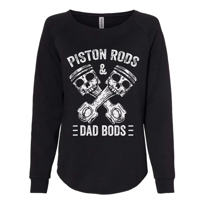 Piston Rods And Dad Bods Diesel Car Mechanic Garage Auto Womens California Wash Sweatshirt