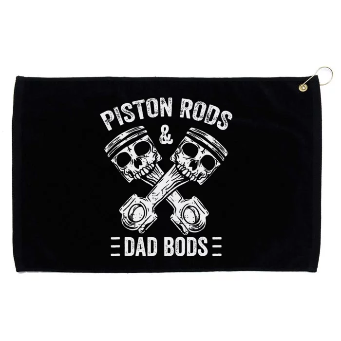 Piston Rods And Dad Bods Diesel Car Mechanic Garage Auto Grommeted Golf Towel