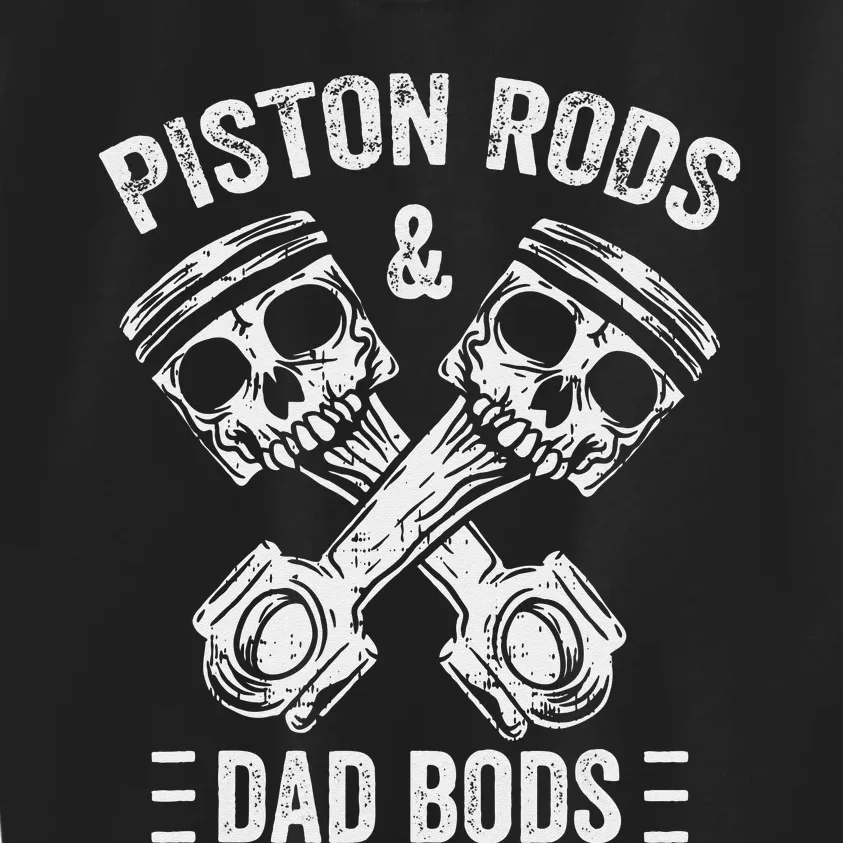 Piston Rods And Dad Bods Diesel Car Mechanic Garage Auto Kids Sweatshirt