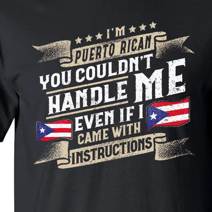 Puerto Rico Accessories Puerto Ricans Flag Tall T-Shirt