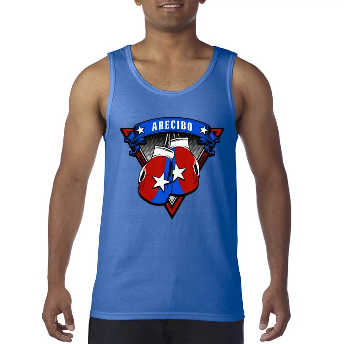 Puerto Rican Arecibo Puerto Rico Boxing Gloves Tank Top