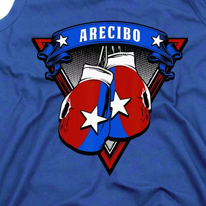 Puerto Rican Arecibo Puerto Rico Boxing Gloves Tank Top