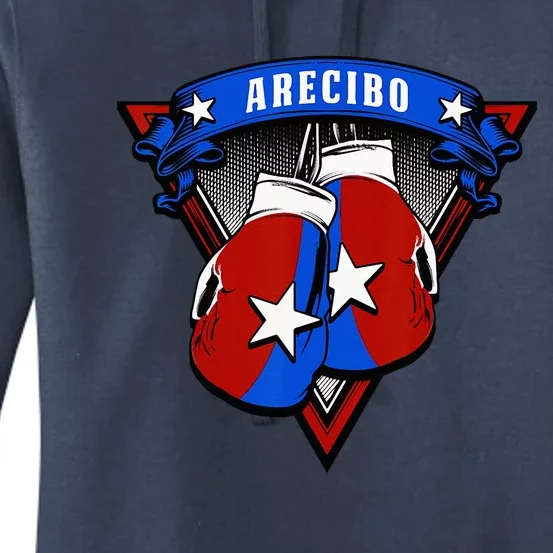 Puerto Rican Arecibo Puerto Rico Boxing Gloves Women's Pullover Hoodie