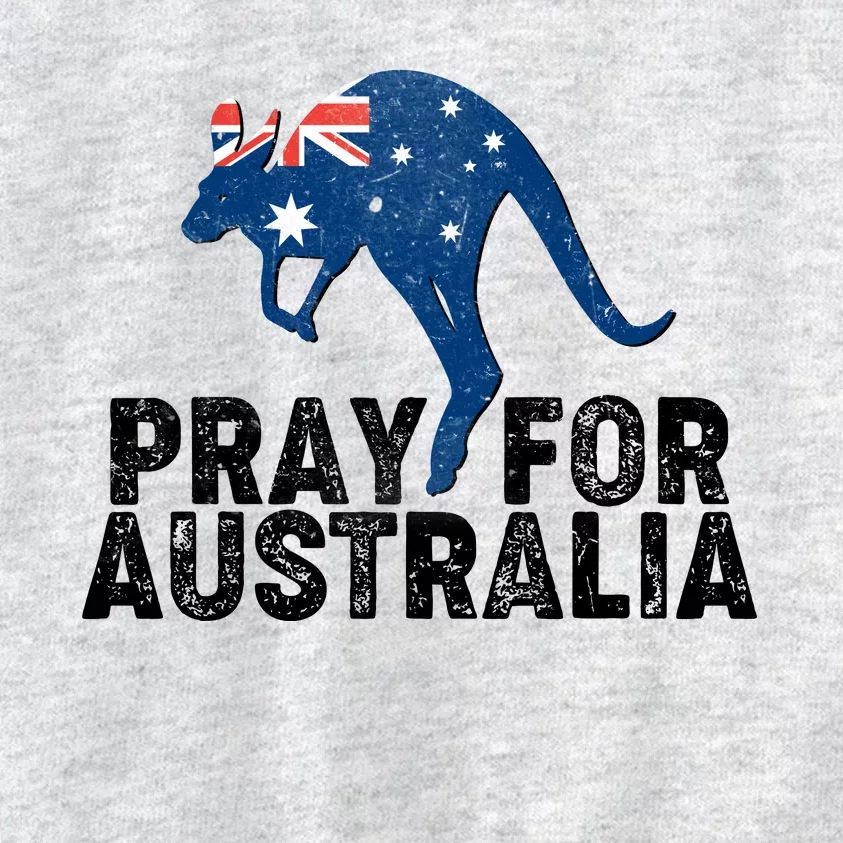 Pray for Australia Kangaroo Australian Flag Kids Sweatshirt