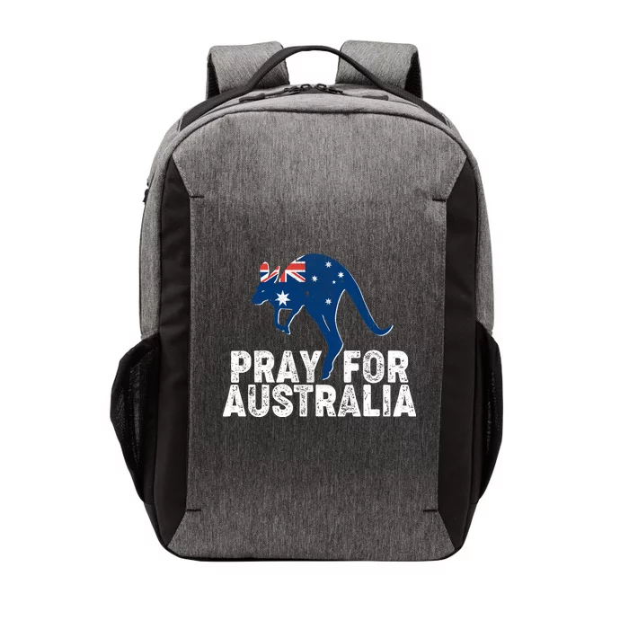 Pray for Australia Kangaroo Australian Flag Vector Backpack