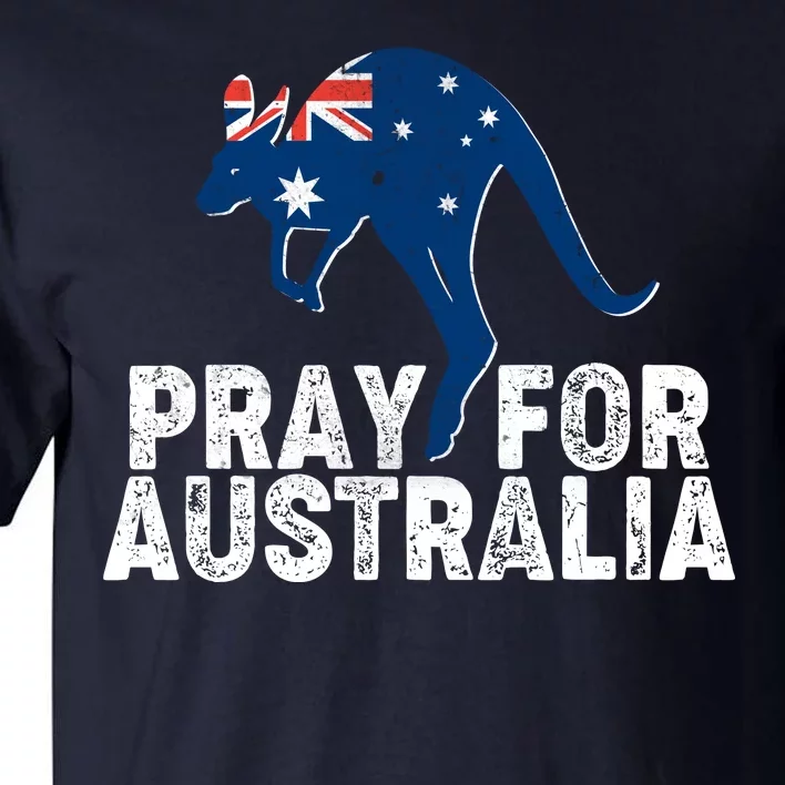 Pray for Australia Kangaroo Australian Flag Tall T-Shirt