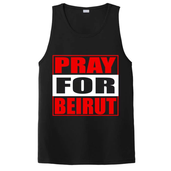 Pray For Beirut Performance Tank