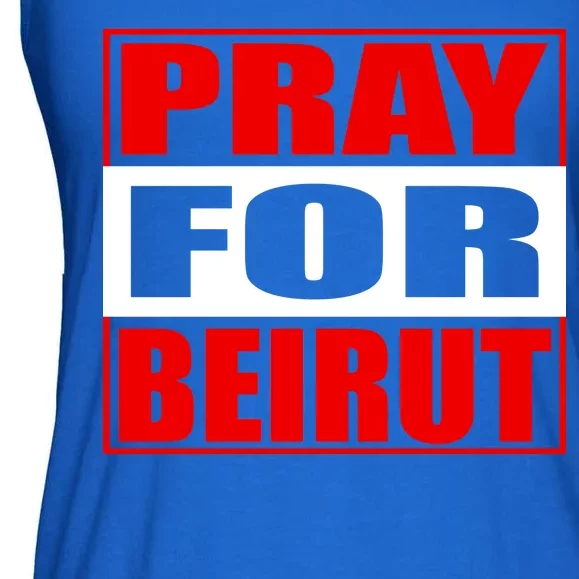 Pray For Beirut Ladies Essential Flowy Tank