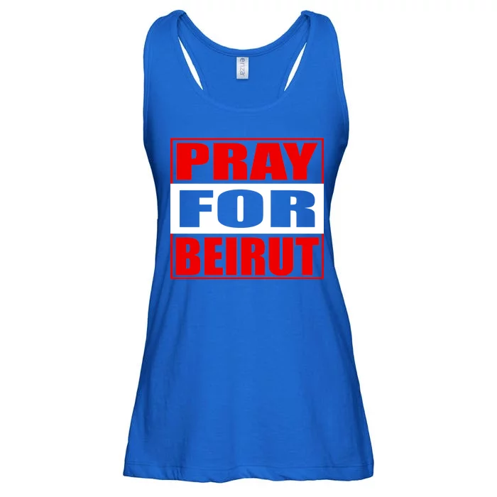 Pray For Beirut Ladies Essential Flowy Tank