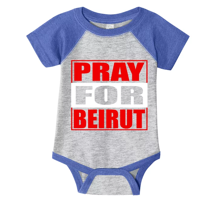 Pray For Beirut Infant Baby Jersey Bodysuit