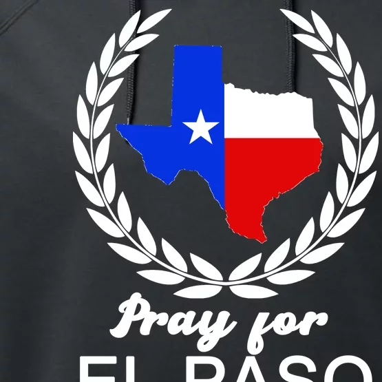 Pray For El Paso Performance Fleece Hoodie