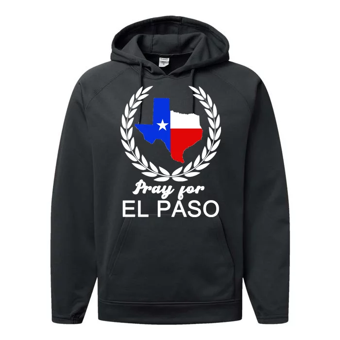 Pray For El Paso Performance Fleece Hoodie