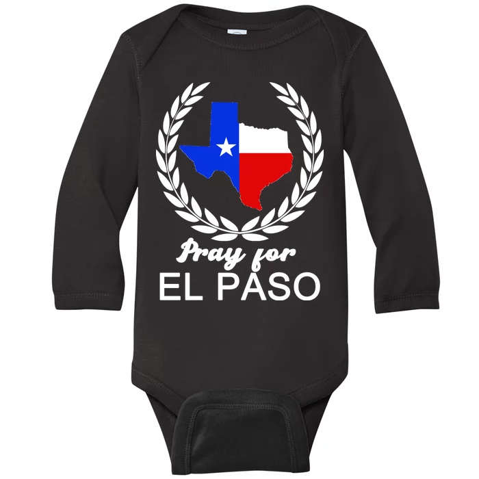 Pray For El Paso Baby Long Sleeve Bodysuit