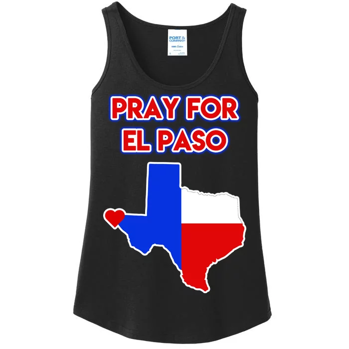 Pray For El Paso Texas Ladies Essential Tank