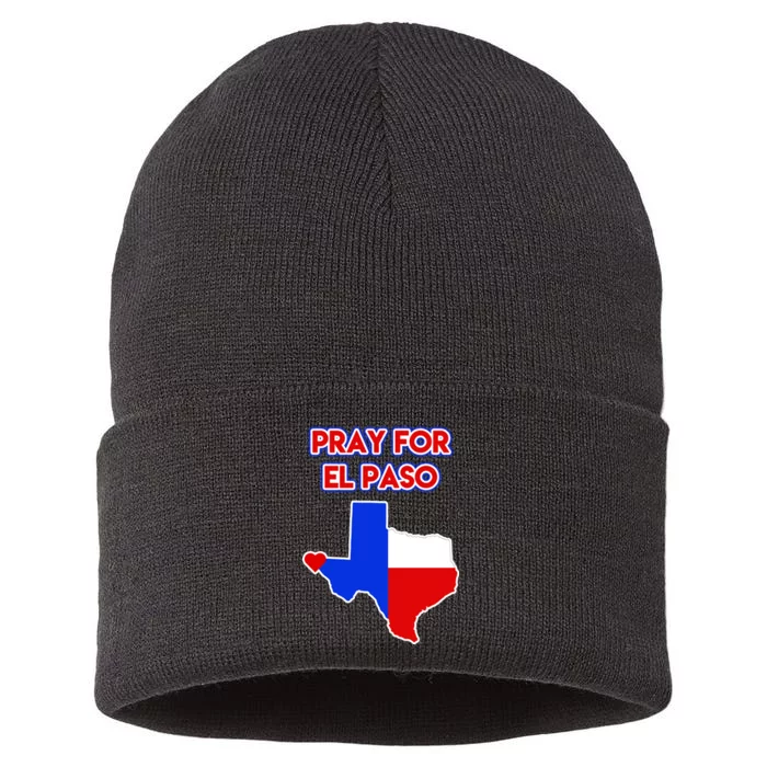 Pray For El Paso Texas Sustainable Knit Beanie