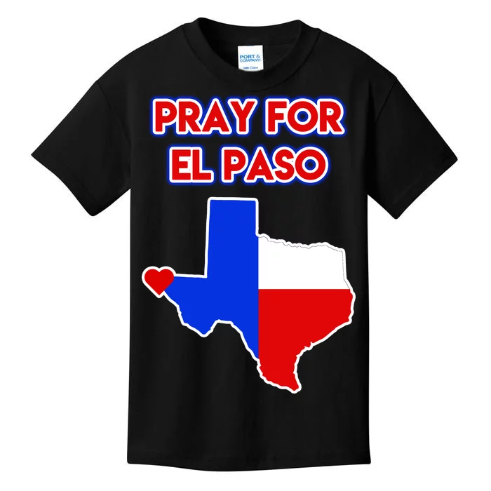 Pray For El Paso Texas Kids T-Shirt