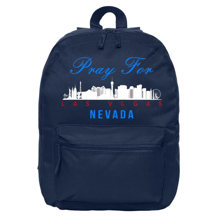 Pray For Las Vegas Nevada 16 in Basic Backpack