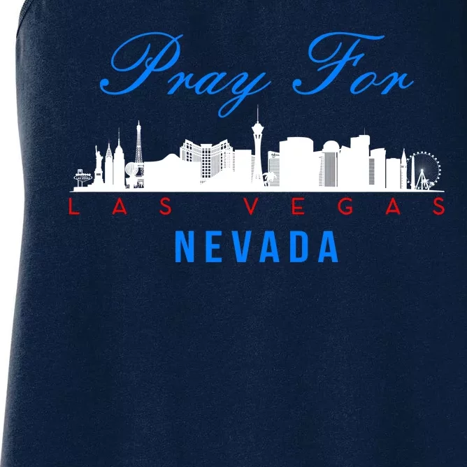 Pray For Las Vegas Nevada Women's Racerback Tank