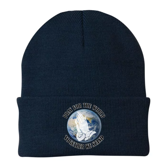 Pray For The World Together We Stand Knit Cap Winter Beanie