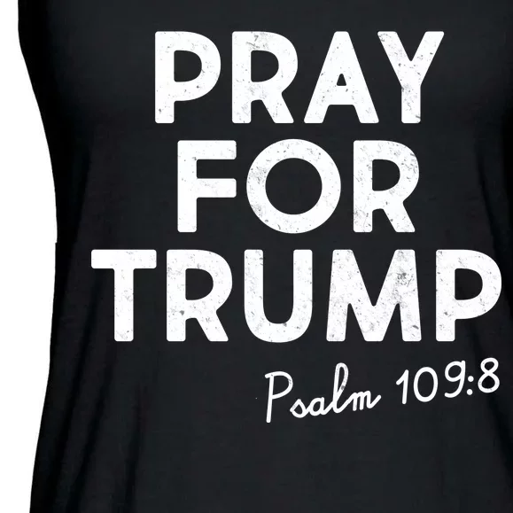 Pray For Trump Psalm 109:8 Ladies Essential Flowy Tank