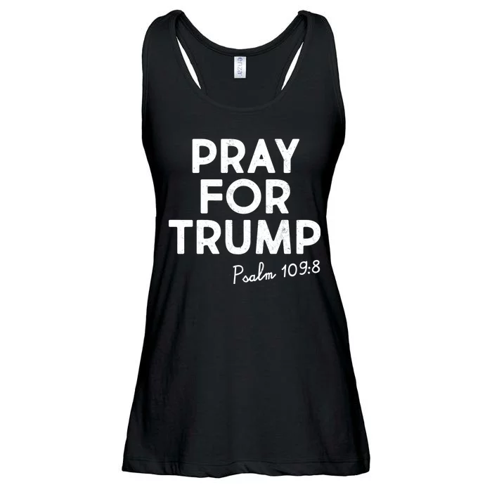 Pray For Trump Psalm 109:8 Ladies Essential Flowy Tank