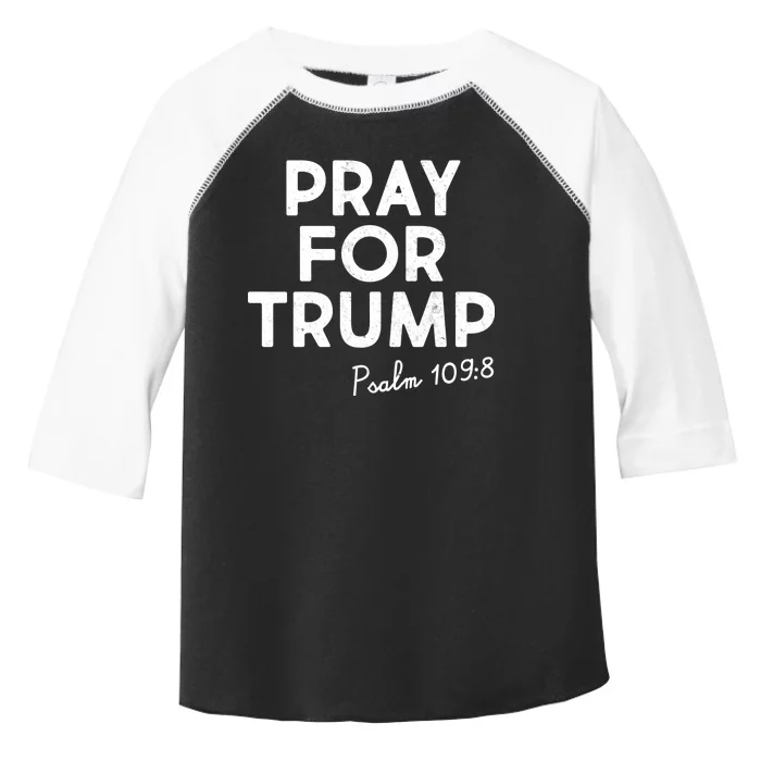 Pray For Trump Psalm 109:8 Toddler Fine Jersey T-Shirt