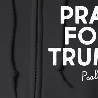 Pray For Trump Psalm 109:8 Full Zip Hoodie