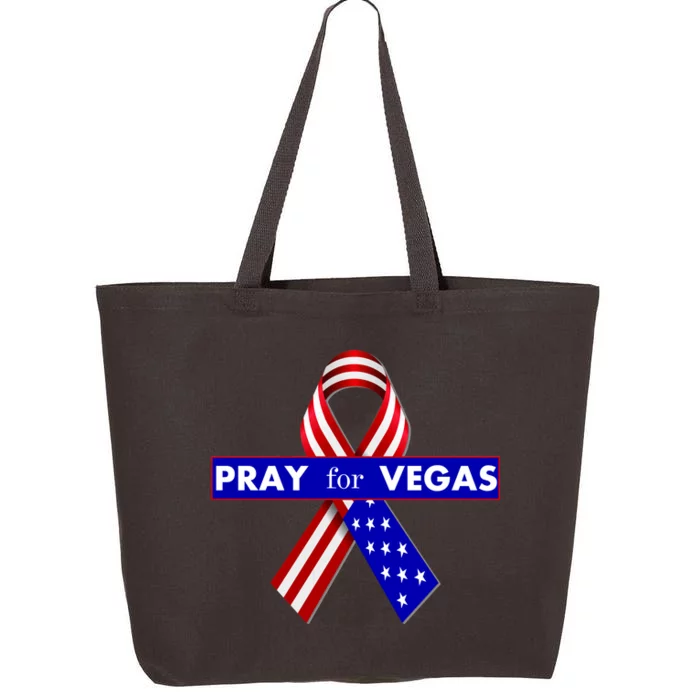 Pray For Vegas USA Flag Ribbon 25L Jumbo Tote