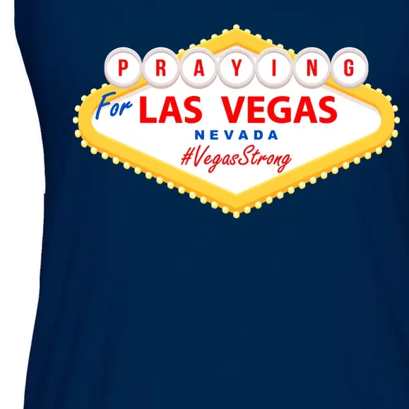 Praying For Las Vegas Nevada Vegas Strong Ladies Essential Flowy Tank