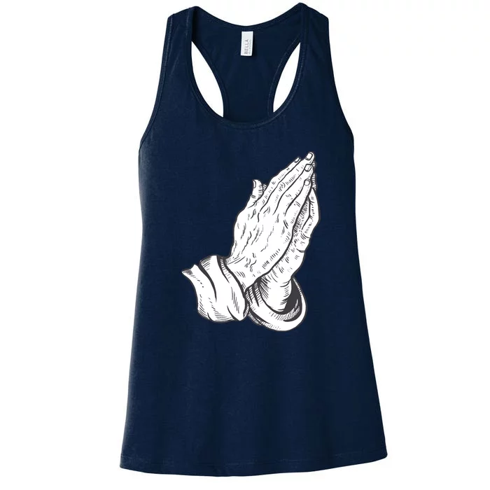 Praying Hands Women's Racerback Tank