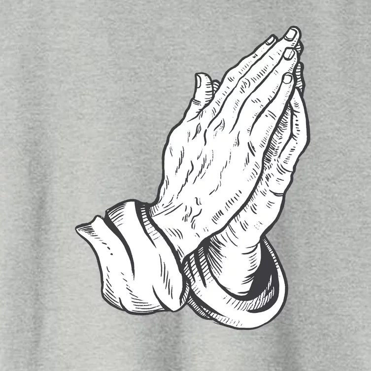 Praying Hands Women's Crop Top Tee