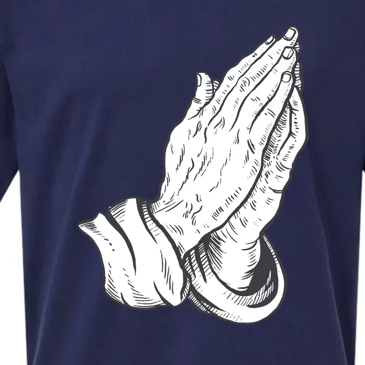 Praying Hands Sueded Cloud Jersey T-Shirt