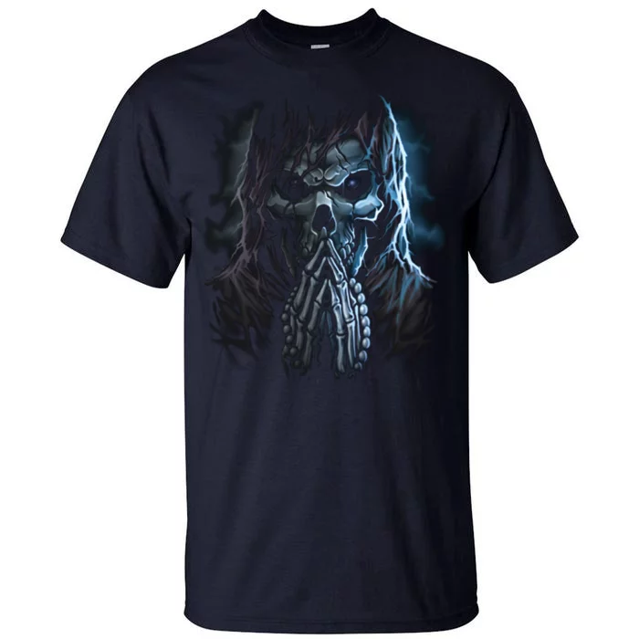 Praying Reaper Skeleton Tall T-Shirt