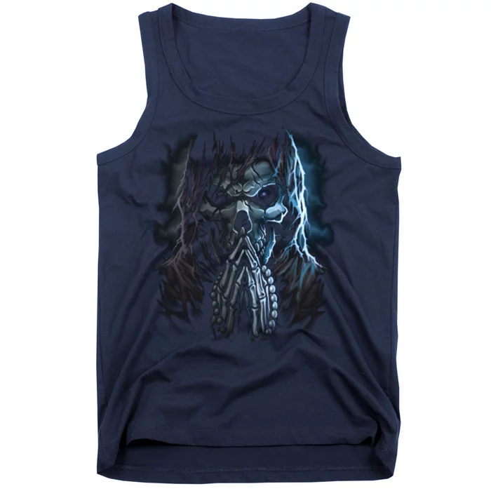 Praying Reaper Skeleton Tank Top