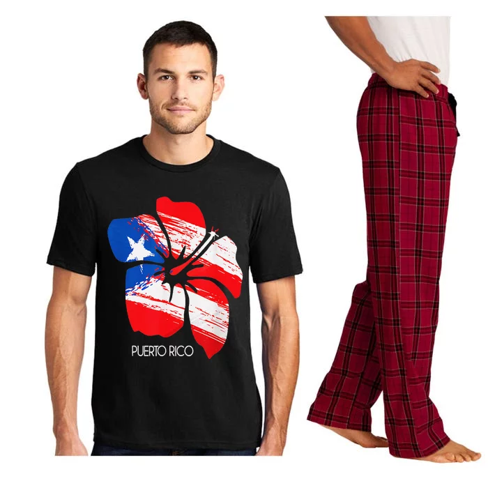 Puerto Rico Boricua Puerto Rican Flag Flower Pride Pajama Set