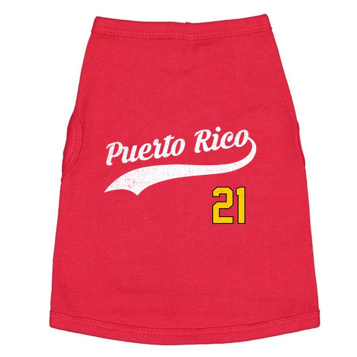 Puerto Rico Baseball 21 For Santurce Baseball Fans Doggie Tank