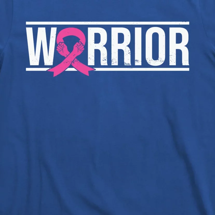 Pink Ribbon Breast Cancer Awareness Warrior Fighter Survivor Gift T-Shirt