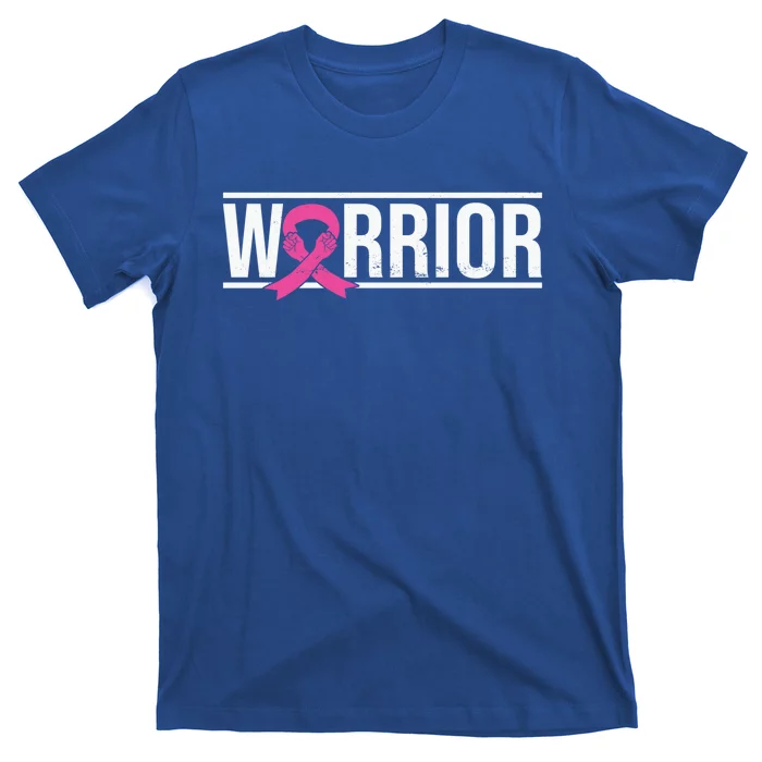 Pink Ribbon Breast Cancer Awareness Warrior Fighter Survivor Gift T-Shirt