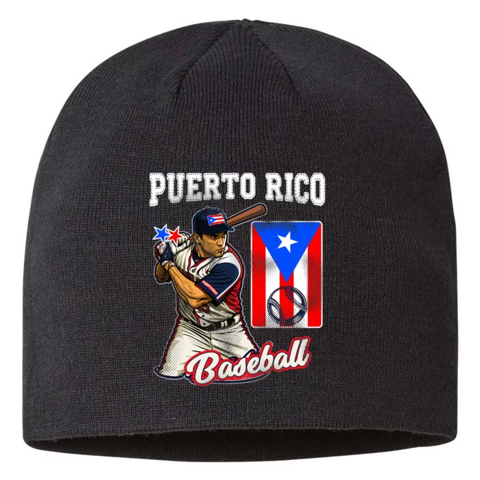 Puerto Rico Baseball PR Boricua Player 8 1/2in Sustainable Knit Beanie