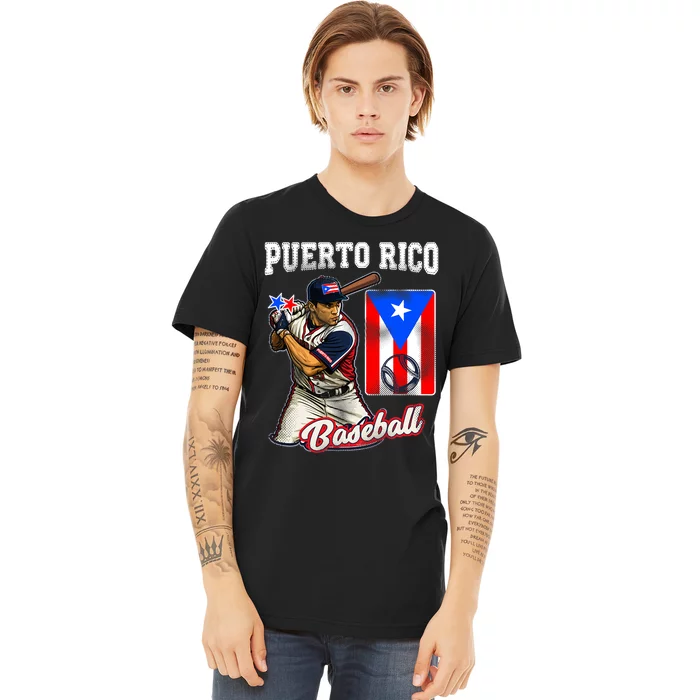 Puerto Rico Baseball PR Boricua Player Premium T-Shirt