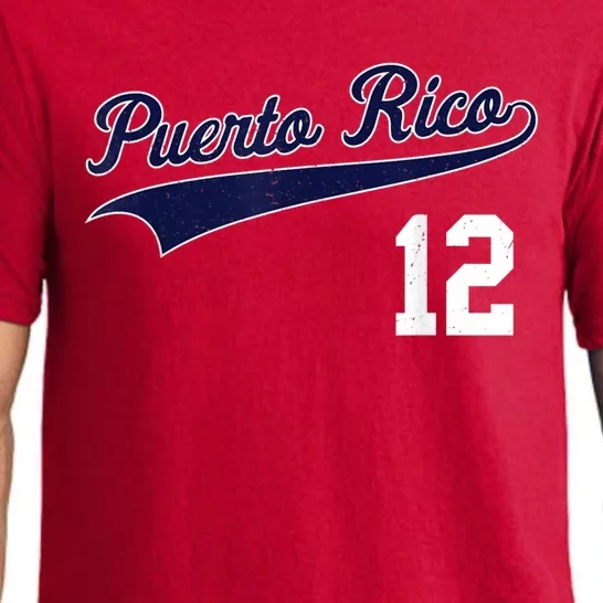 Puerto Rico Baseball 21 For Santurce Baseball Fans Pajama Set