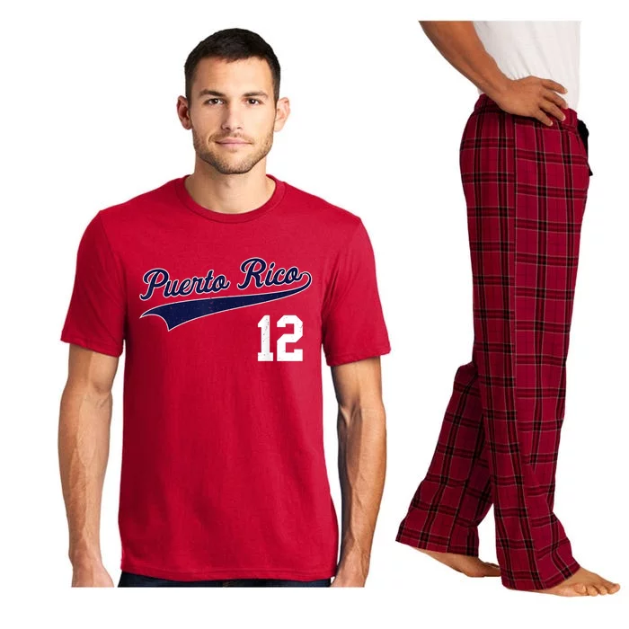 Puerto Rico Baseball 21 For Santurce Baseball Fans Pajama Set