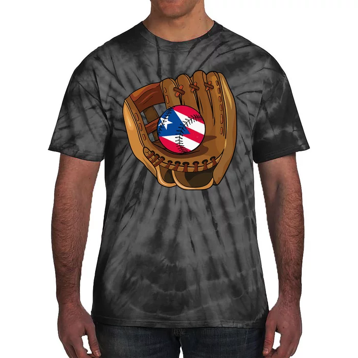 Puerto Rican Baseball Sport Puerto Rico Baseball Team Tie-Dye T-Shirt