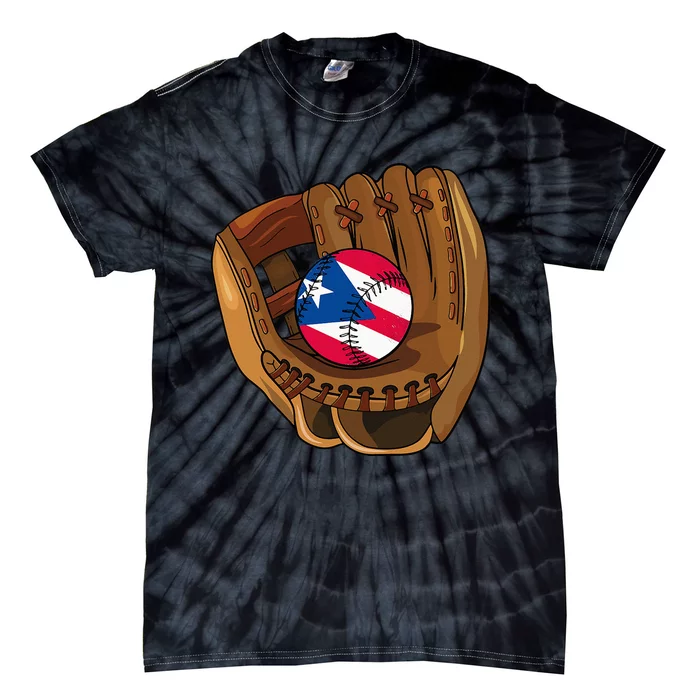 Puerto Rican Baseball Sport Puerto Rico Baseball Team Tie-Dye T-Shirt