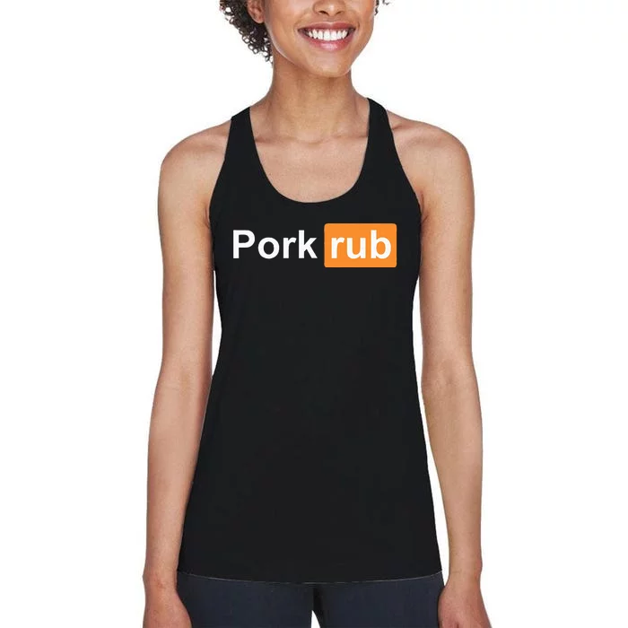 Pork Rub Bbq Smoker Lover Women's Racerback Tank