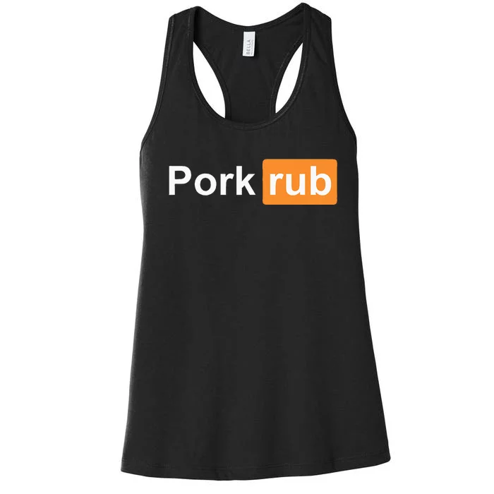 Pork Rub Bbq Smoker Lover Women's Racerback Tank