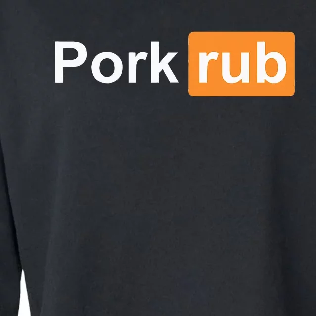 Pork Rub Bbq Smoker Lover Cropped Pullover Crew